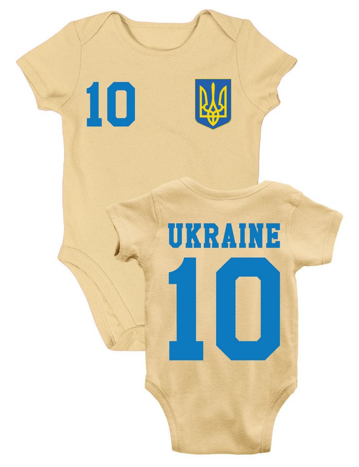 Youth Designz Kurzarmbody Ukraine Kinder Baby Body Strampler mit trendigem Motiv von Youth Designz