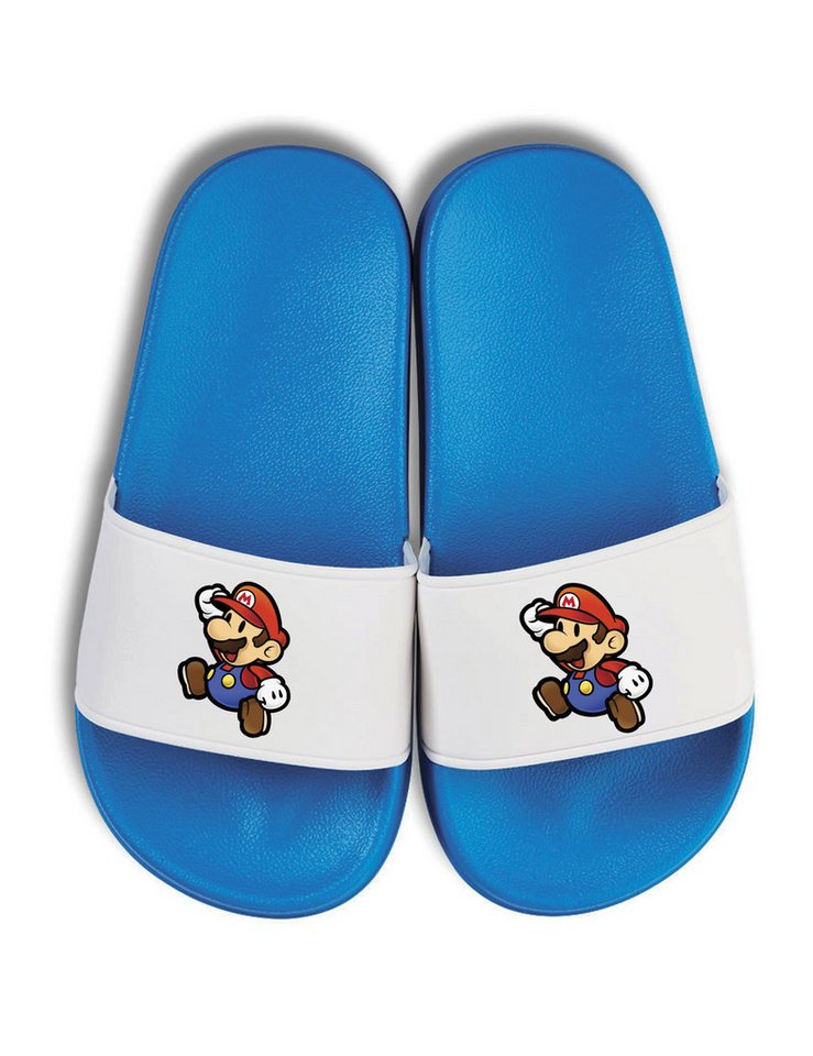 Youth Designz Mario Kinder Badelatschen Flip Flops Badeschuh mit lustigen Print von Youth Designz