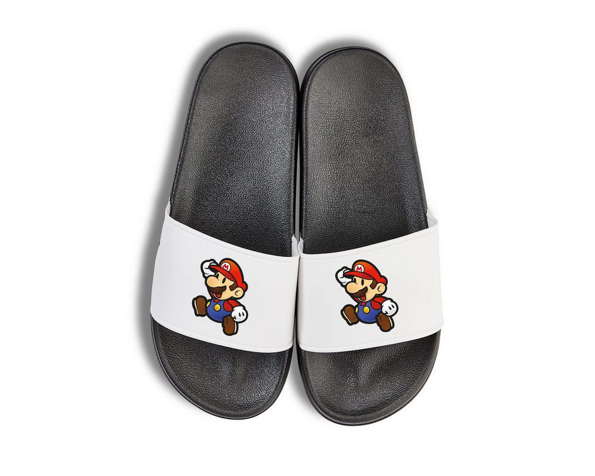 Youth Designz Mario Unisex Badelatschen Flip Flops Badeschuh mit lustigen Aufdruck für Damen und Herren von Youth Designz