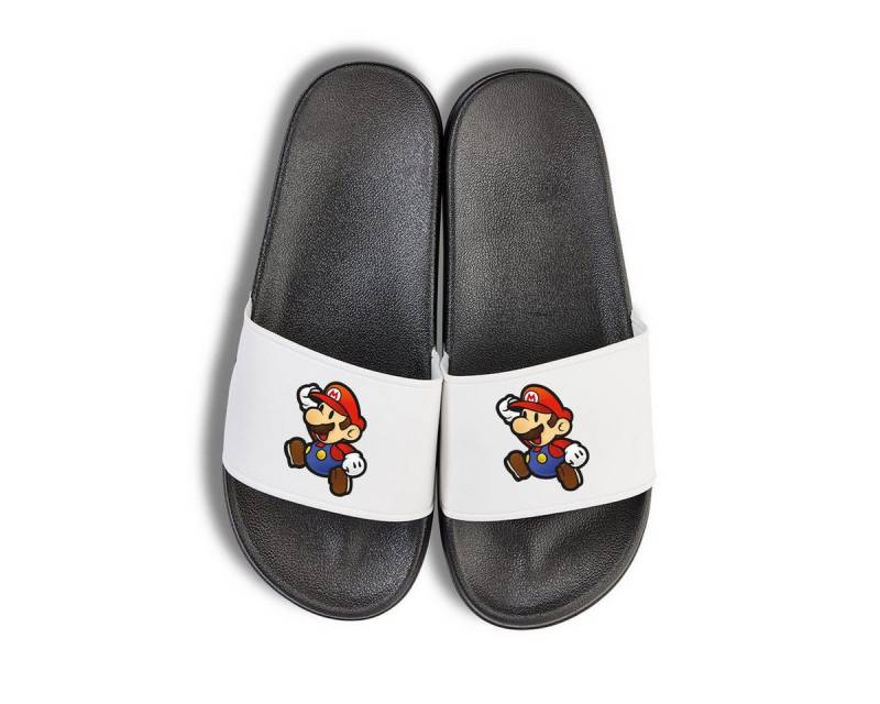 Youth Designz Mario Unisex Badelatschen Flip Flops Badeschuh mit lustigen Aufdruck für Damen und Herren von Youth Designz