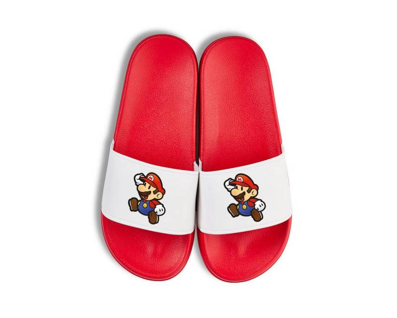 Youth Designz Mario Unisex Badelatschen Flip Flops Badeschuh mit lustigen Logo für Damen und Herren von Youth Designz