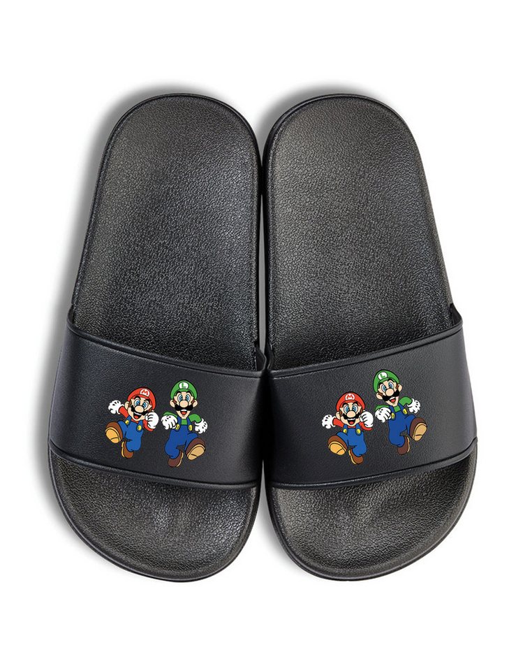Youth Designz Mario und Luigi Kinder Badelatschen Flip Flops Badeschuh mit lustigen Aufdruck für Jungen und Mädchen von Youth Designz