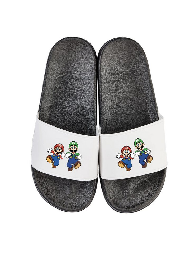 Youth Designz Mario und Luigi Unisex Badelatschen Flip Flops Badeschuh mit lustigen Aufdruck für Damen und Herren von Youth Designz