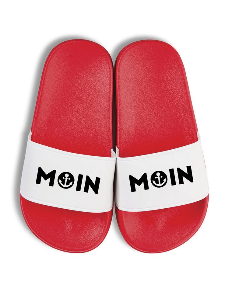 Youth Designz Moin Anker Kinder Badelatschen Flip Flops Badeschuh mit lustigen Motiv für Kinder von Youth Designz