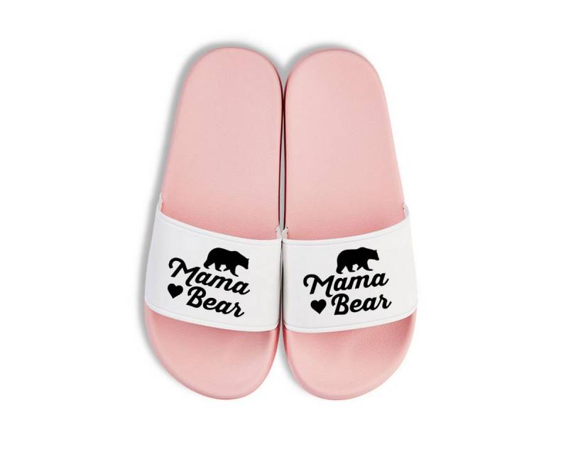 Youth Designz Papa Bear + Mama Bear Unisex Badelatschen Flip Flops Badeschuh mit lustigen Logo für Herren von Youth Designz