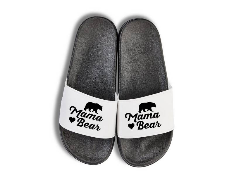 Youth Designz Papa Bear + Mama Bear Unisex Badelatschen Flip Flops Badeschuh mit lustigen Logo für Herren von Youth Designz