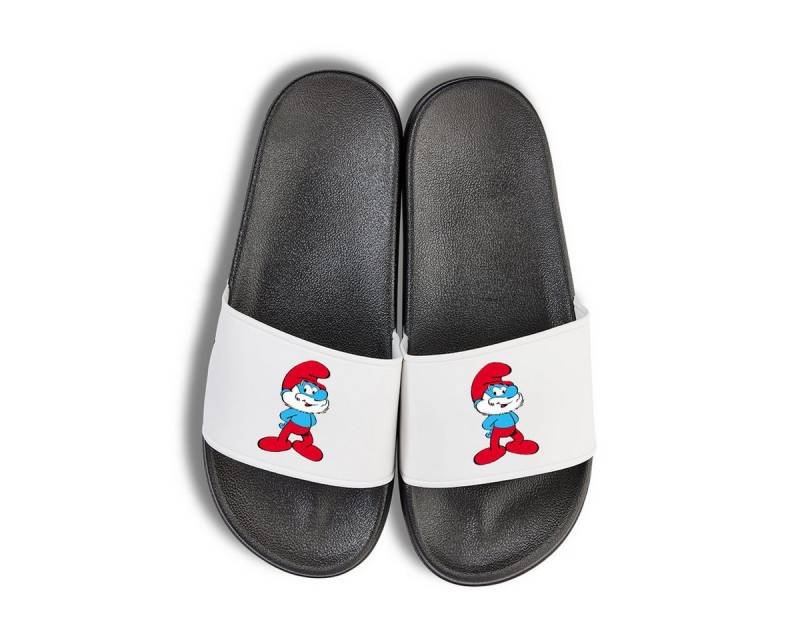 Youth Designz Papa Schlumpf Unisex Badelatschen Flip Flops Badeschuh mit lustigen Logo für Herren & Damen von Youth Designz