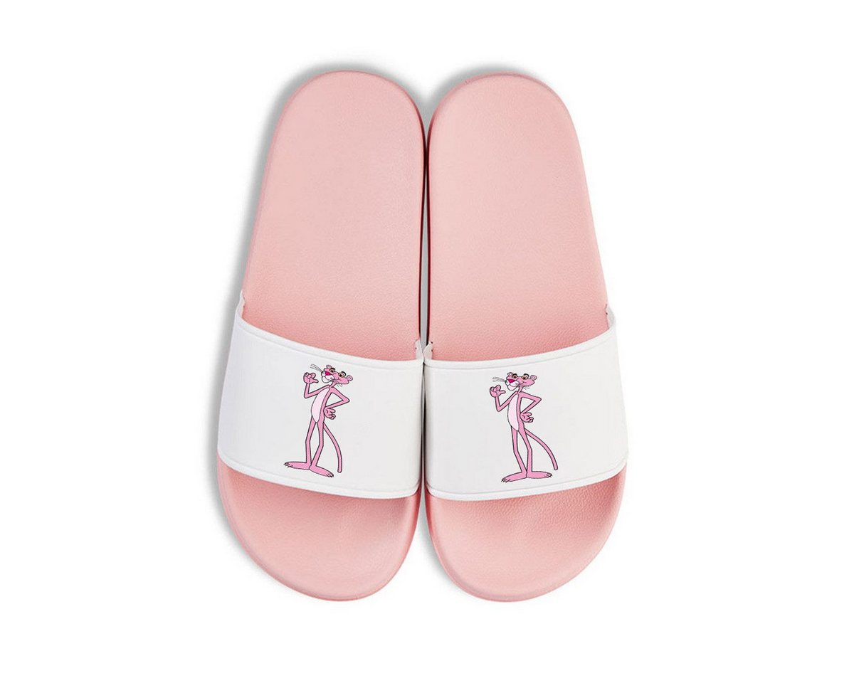 Youth Designz Pink Panther Unisex Badelatschen Flip Flips Badeschuh mit lustigen aufdruck für Damen und Herren von Youth Designz