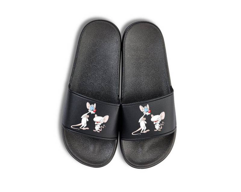 Youth Designz Pinky Brain Unisex Badelatschen Flip Flops Badeschuh mit lustigen Print für Damen und Herren von Youth Designz