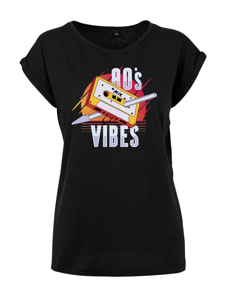 Youth Designz Print-Shirt "80s Kassette Vibes" Damen T-Shirt Statement Geschenk Frauen Motiv mit stylischen Retro Aufdruck von Youth Designz