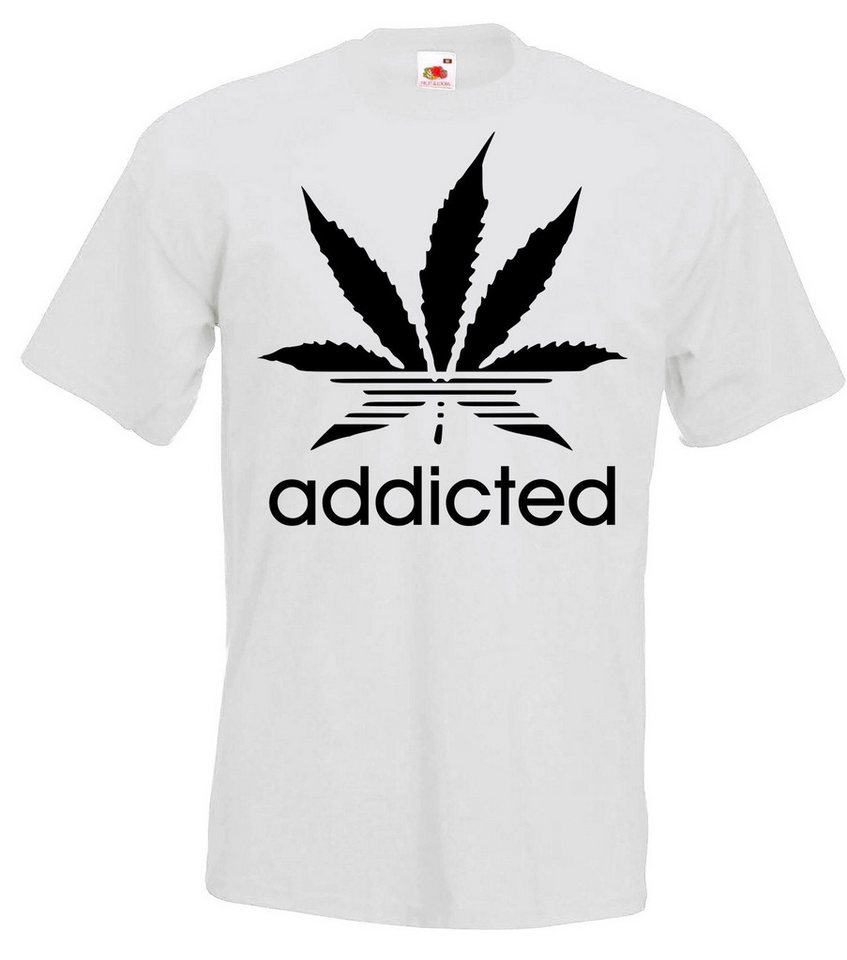 Youth Designz Print-Shirt Addicted Herren T-Shirt mit modischem Print von Youth Designz