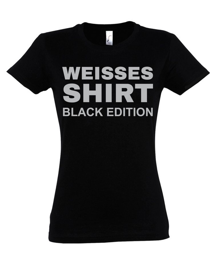 Youth Designz Print-Shirt "Black Edition" Damen T-Shirt mit coolen Print mit trendigem Aufdruck für Frauen von Youth Designz