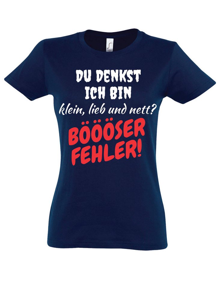 Youth Designz Print-Shirt "Böser Fehrler" Damen T-Shirt mit humorvollen Lustigen Print mit witzigen Aufdruck für Frauen von Youth Designz