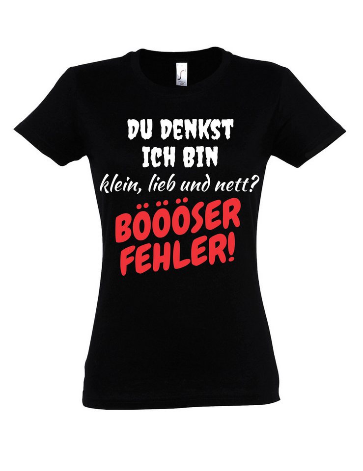 Youth Designz Print-Shirt "Böser Fehrler" Damen T-Shirt mit humorvollen Lustigen Print mit witzigen Aufdruck für Frauen von Youth Designz