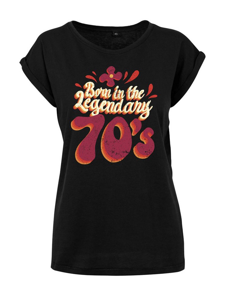 Youth Designz Print-Shirt "Born in the Legendary 70s" Damen T-Shirt Statement Geschenk Motiv mit stylischen retro Print für Frauen von Youth Designz