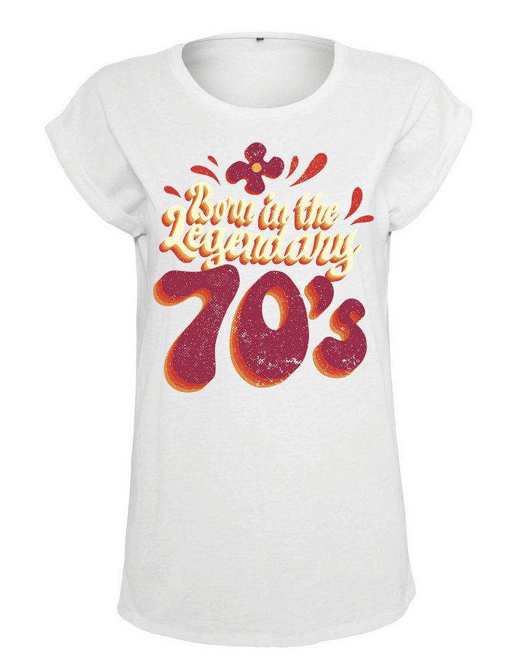 Youth Designz Print-Shirt "Born in the Legendary 70s" Damen T-Shirt Statement Geschenk Motiv mit stylischen retro Print für Frauen von Youth Designz