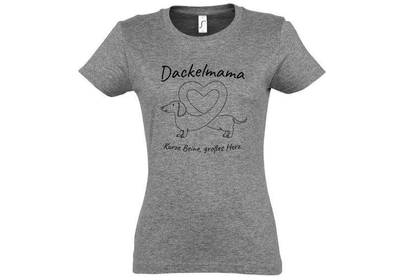 Youth Designz Print-Shirt Dackelmama Damen T-Shirt mit modischem Frontprint von Youth Designz