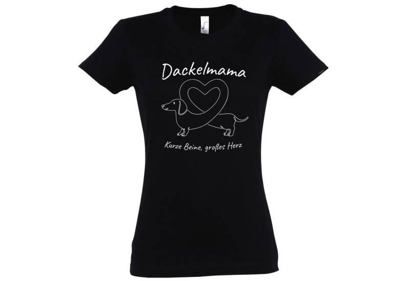 Youth Designz Print-Shirt Dackelmama Damen T-Shirt mit modischem Frontprint Youth Designz Print-Shirt Dackelmama Damen T-Shirt mit modischem Frontprint von Youth Designz