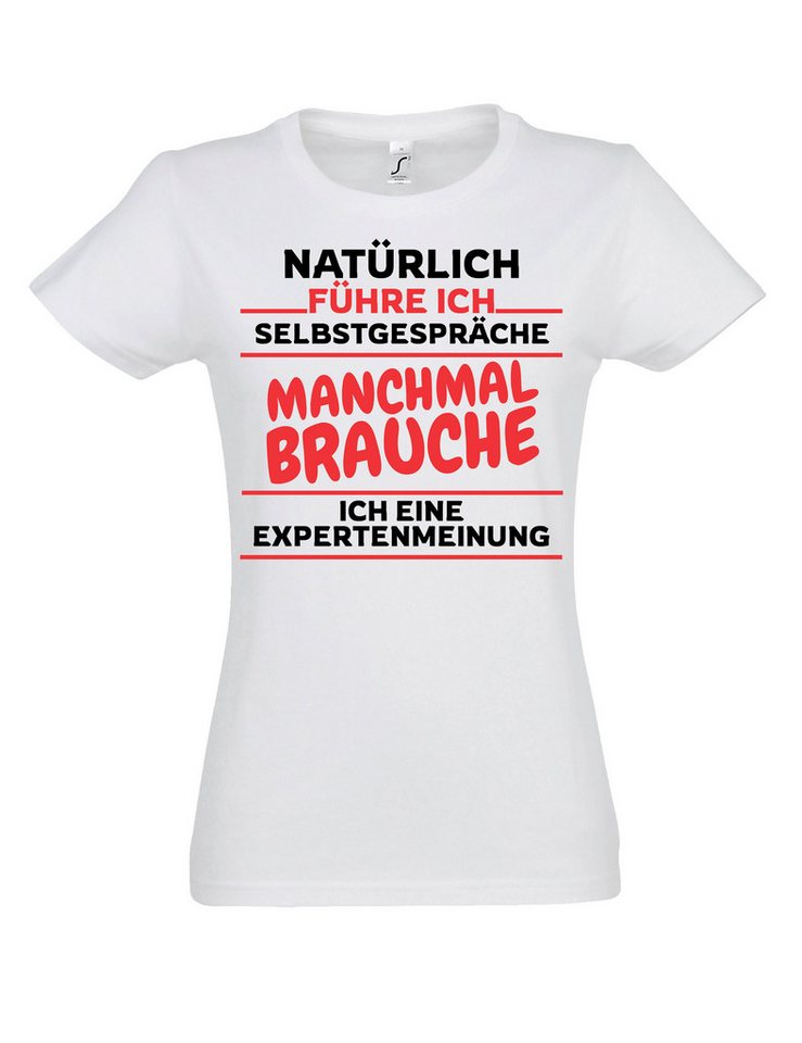Youth Designz Print-Shirt "Selbstgespräche" Damen T-Shirt mit lustigen Print Geschenk Statement mit lustigen Spruch für Damen Youth Designz Print-Shirt "Selbstgespräche" Damen T-Shirt mit lustigen Print Geschenk Statement mit lustigen Spruch für Damen von Youth Designz