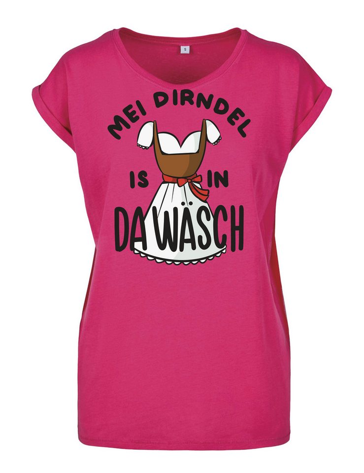 Youth Designz Print-Shirt "Dirndl in da Wäsch" Damen T-Shirt Statement Geschenk Frauen Motiv mit lustigem Spruch Aufdruck für Frauen Youth Designz Print-Shirt "Dirndl in da Wäsch" Damen T-Shirt Statement Geschenk Frauen Motiv mit lustigem Spruch Aufdruck für Frauen von Youth Designz
