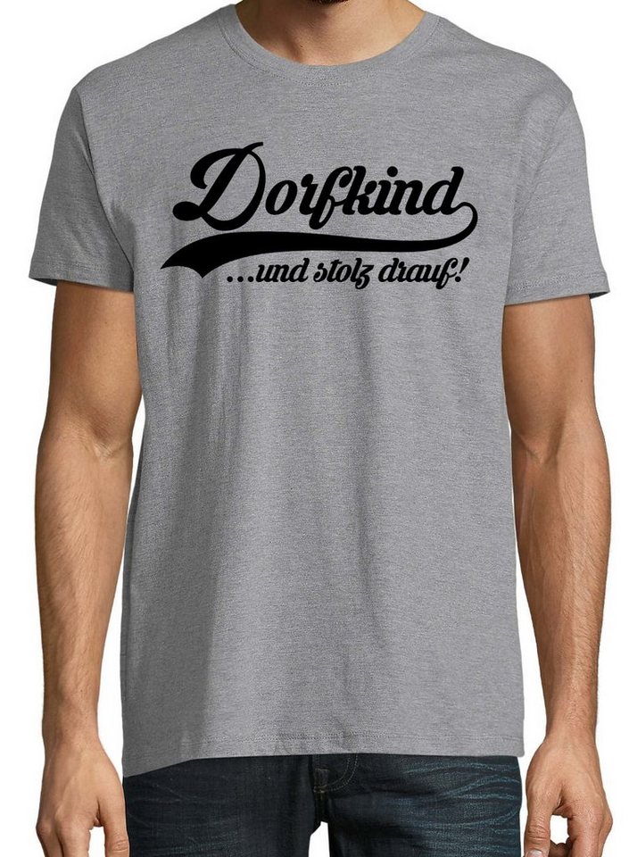 Youth Designz Print-Shirt Dorfkind Herren T-Shirt mit lustigem Spruch von Youth Designz