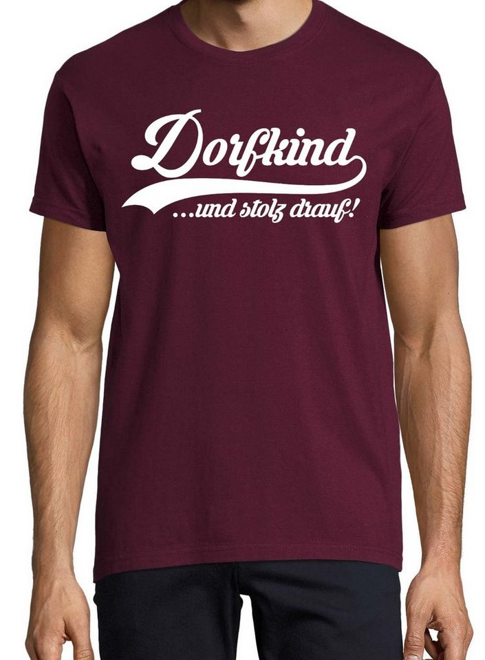 Youth Designz Print-Shirt Dorfkind Herren T-Shirt mit lustigem Spruch von Youth Designz