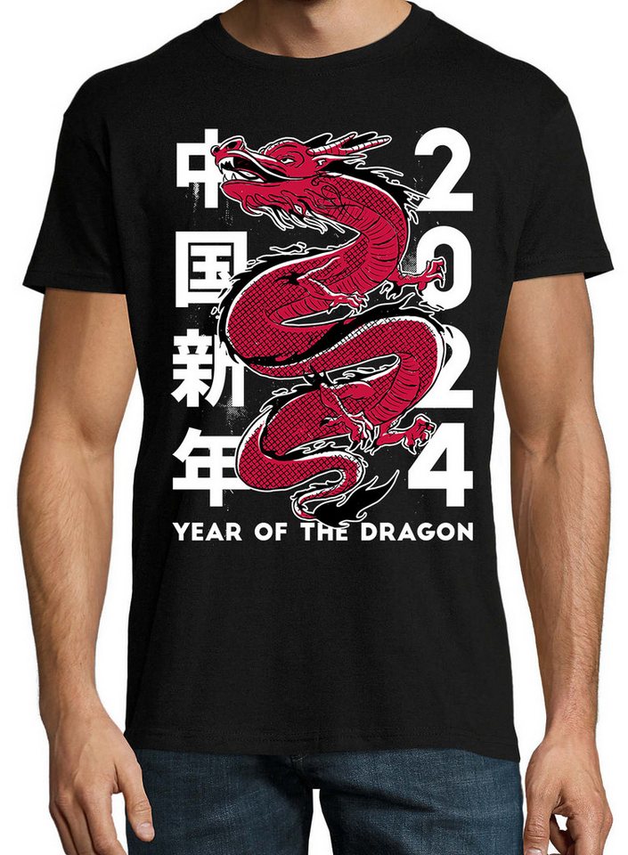 Youth Designz Print-Shirt Dragon 2024 Herren T-Shirt mit lustigen Logo für Herren von Youth Designz