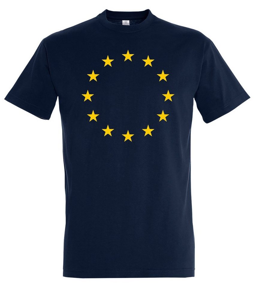 Youth Designz Print-Shirt EU Europa Flagge Herren T-Shirt mit modischem EU Sterne Aufdruck von Youth Designz