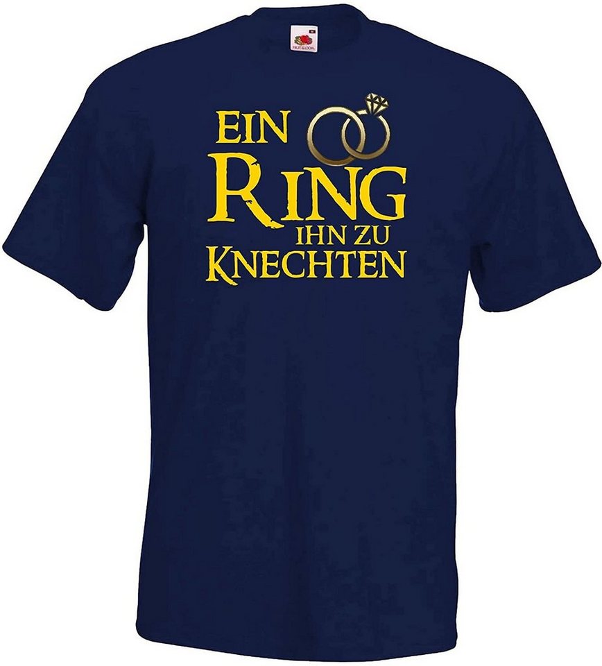 Youth Designz Print-Shirt Ein Ring Ihn zu Knechten Herren T-Shirt mit lustigem Spruch von Youth Designz