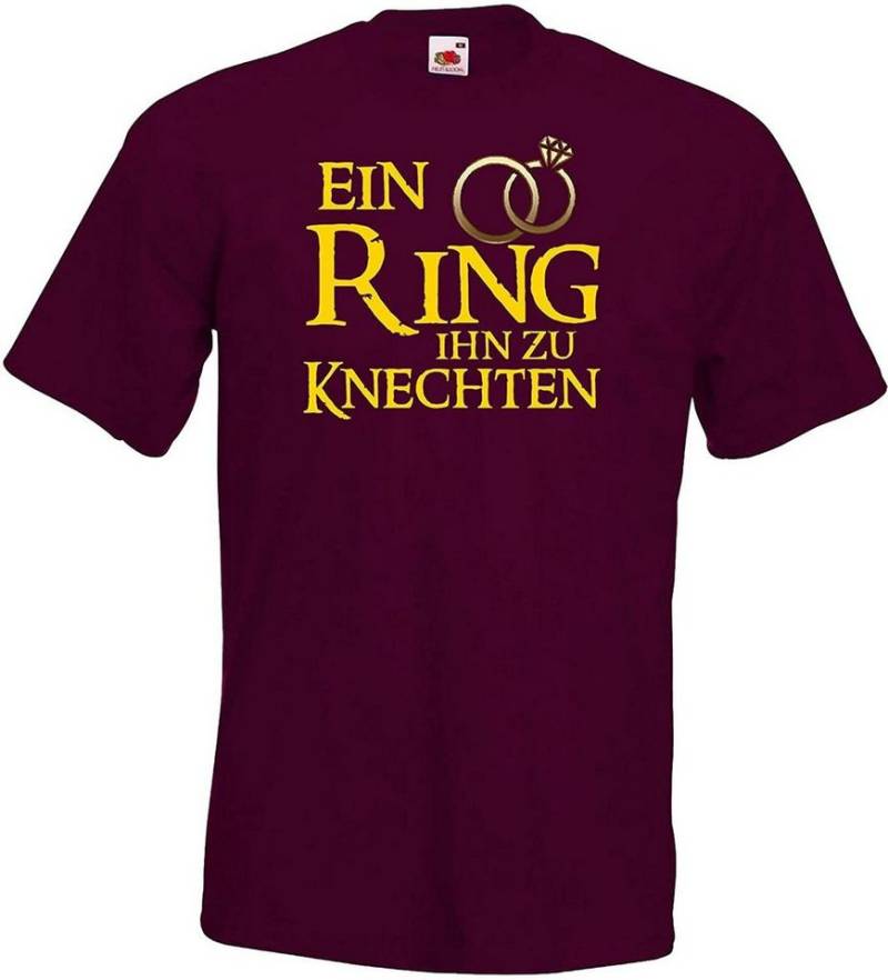 Youth Designz Print-Shirt Ein Ring Ihn zu Knechten Herren T-Shirt mit lustigem Spruch von Youth Designz
