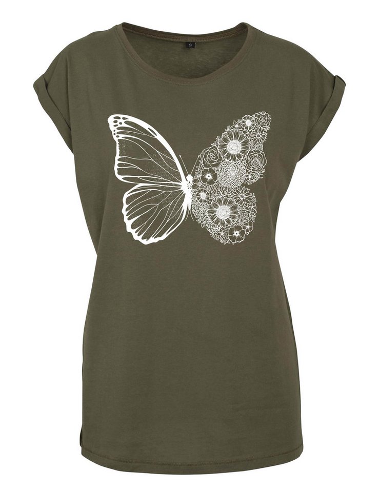 Youth Designz Print-Shirt "Floral Butterfly" Damen T-Shirt Statement Geschenk Frauen Motiv mit stylischen Aufdruck für Frauen Youth Designz Print-Shirt "Floral Butterfly" Damen T-Shirt Statement Geschenk Frauen Motiv mit stylischen Aufdruck für Frauen von Youth Designz