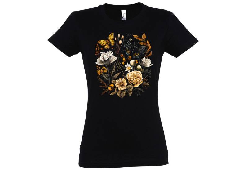 Youth Designz Print-Shirt Flowers Botanic Damen T-Shirt mit modischem Frontprint Youth Designz Print-Shirt Flowers Botanic Damen T-Shirt mit modischem Frontprint von Youth Designz