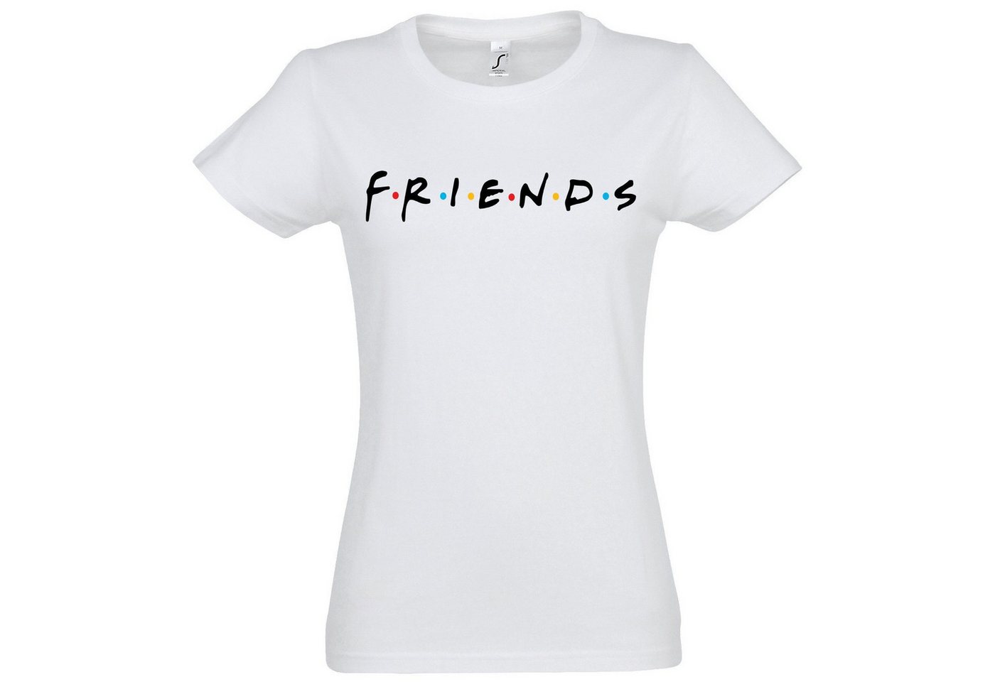 Youth Designz Print-Shirt Friends Logo Damen T-Shirt Geschenk Frauen Freundin mit modischem Spruch Aufdruck von Youth Designz