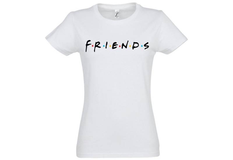 Youth Designz Print-Shirt Friends Logo Damen T-Shirt Geschenk Frauen Freundin mit modischem Spruch Aufdruck von Youth Designz