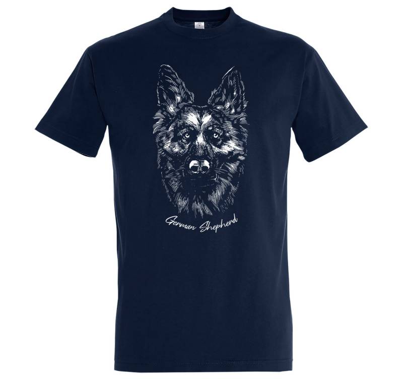 Youth Designz Print-Shirt German Shepherd Herren T-Shirt mit modischem Frontprint von Youth Designz