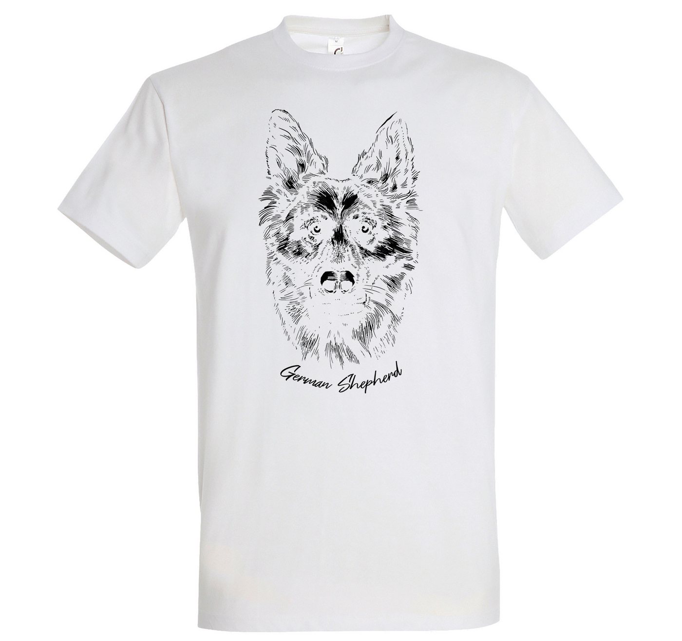 Youth Designz Print-Shirt German Shepherd Herren T-Shirt mit modischem Frontprint Youth Designz Print-Shirt German Shepherd Herren T-Shirt mit modischem Frontprint von Youth Designz