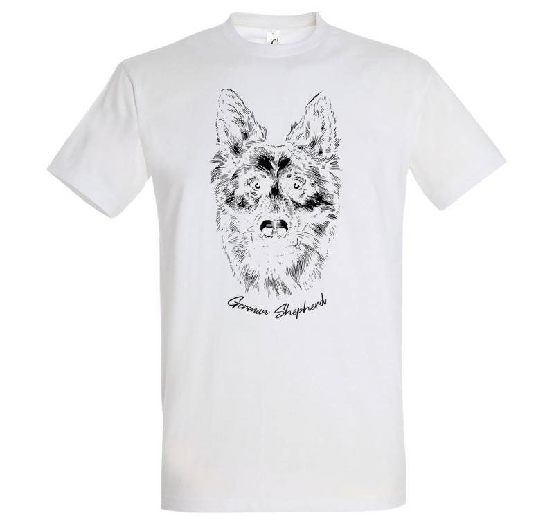 Youth Designz Print-Shirt German Shepherd Herren T-Shirt mit modischem Frontprint von Youth Designz