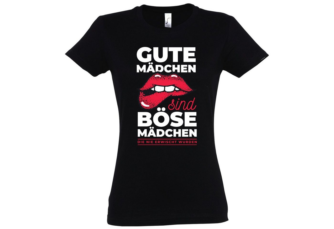 Youth Designz Print-Shirt Gute Mädchen sind böse Mädchen Damen T-Shirt mit modischem Print von Youth Designz