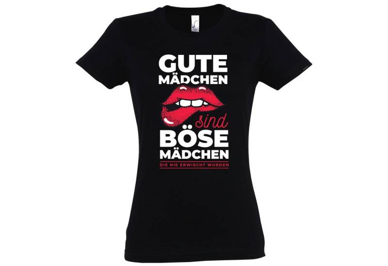 Youth Designz Print-Shirt Gute Mädchen sind böse Mädchen Damen T-Shirt mit modischem Print von Youth Designz