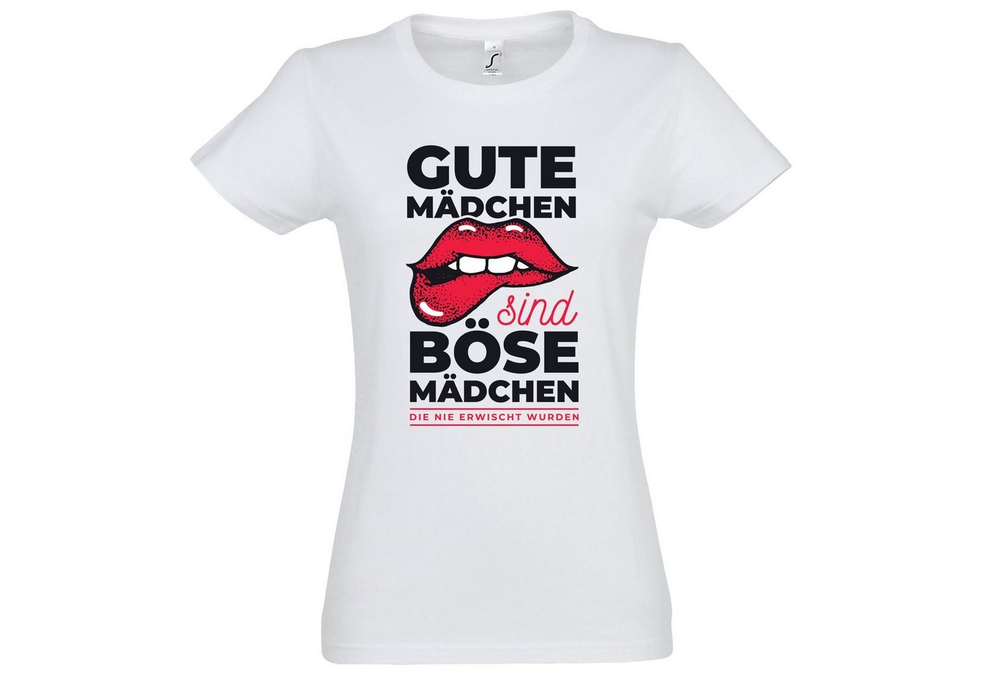 Youth Designz Print-Shirt Gute Mädchen sind böse Mädchen Damen T-Shirt mit modischem Print von Youth Designz