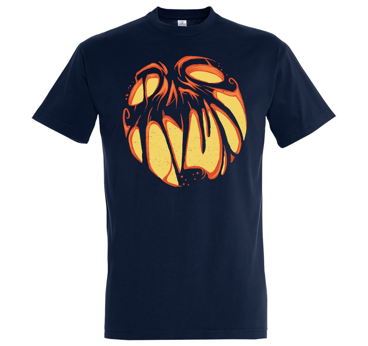 Youth Designz Print-Shirt Halloween Kürbis Herren T-Shirt Horror Face Fun-Look mit lustigem Print Aufdruck von Youth Designz
