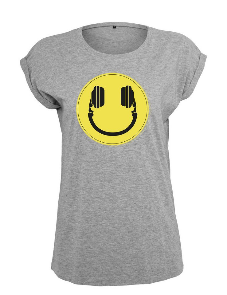 Youth Designz Print-Shirt "Headset Smiley" Damen T-Shirt Statement oder Geschenk Frauen Motiv mit lustigen Aufdruck für Frauen von Youth Designz