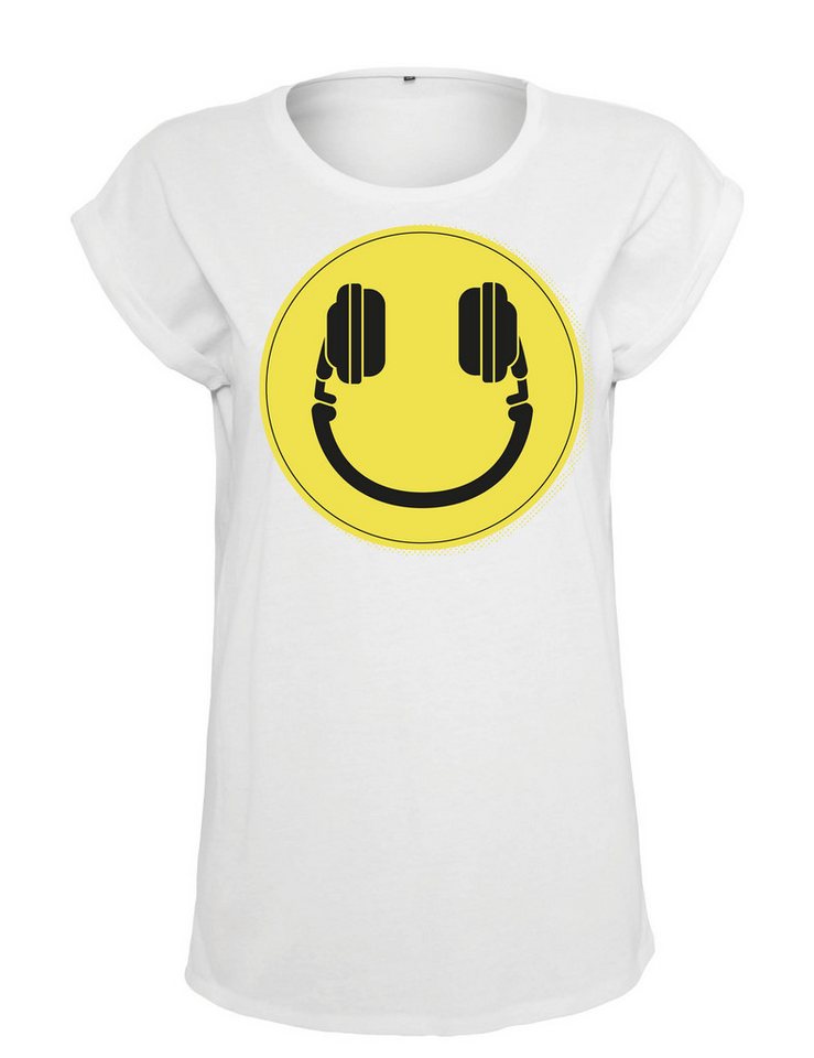 Youth Designz Print-Shirt Headset Smile Damen T-Shirt Statement oder Geschenk Frauen Motiv mit lustigen Aufdruck für Frauen von Youth Designz