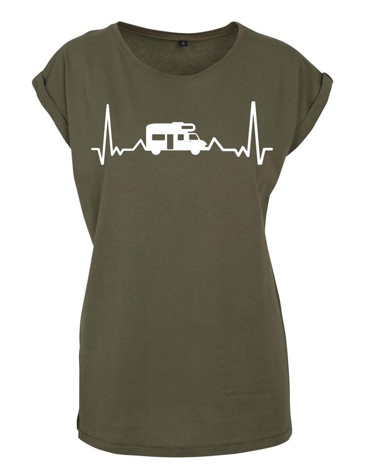 Youth Designz Print-Shirt "Heart Beat Camping" Damen T-Shirt Statement Geschenk Frauen Motiv mit stylischen Aufdruck für Frauen Youth Designz Print-Shirt "Heart Beat Camping" Damen T-Shirt Statement Geschenk Frauen Motiv mit stylischen Aufdruck für Frauen von Youth Designz