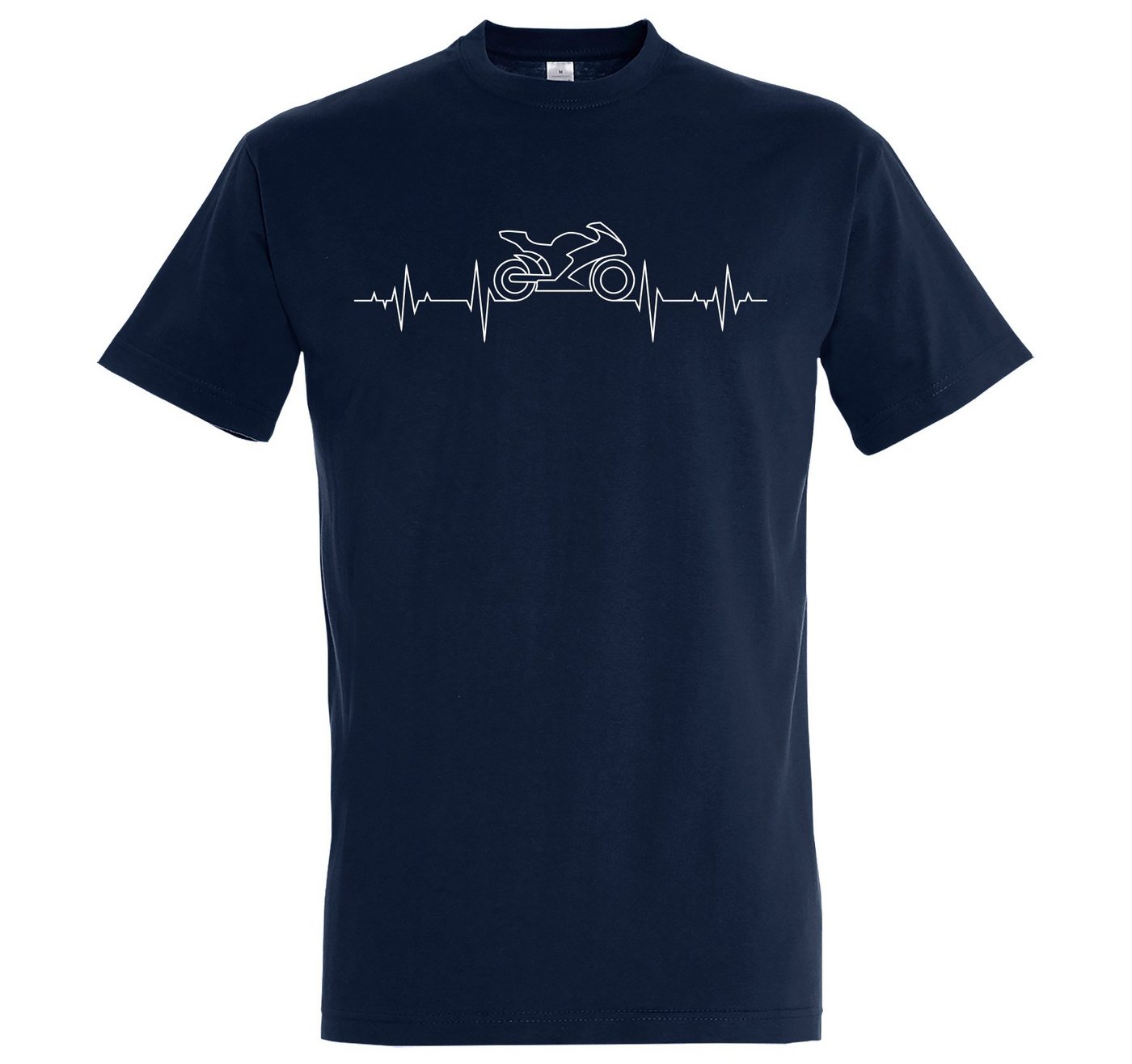 Youth Designz Print-Shirt Heartbeat Motorrad Herren T-Shirt mit modischem Bike Aufdruck Youth Designz Print-Shirt Heartbeat Motorrad Herren T-Shirt mit modischem Bike Aufdruck von Youth Designz