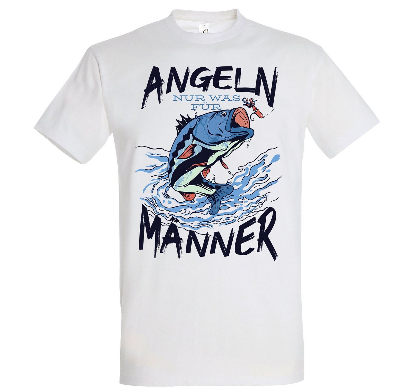 Youth Designz Print-Shirt Herren T-Shirt Angeln nur was für Männer mit lustigem Spruch Aufdruck von Youth Designz