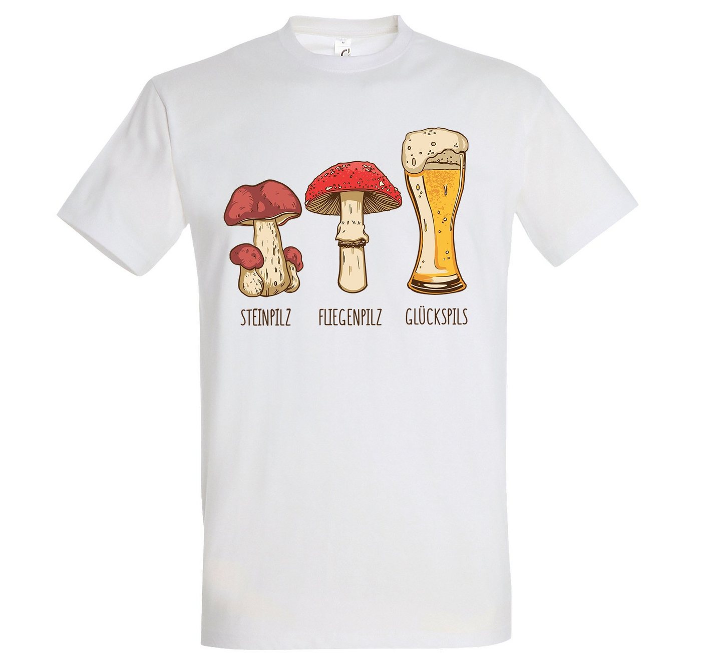Youth Designz Print-Shirt Herren T-Shirt Glückspils mit lustigem Logo Aufdruck Youth Designz Print-Shirt Herren T-Shirt Glückspils mit lustigem Logo Aufdruck von Youth Designz