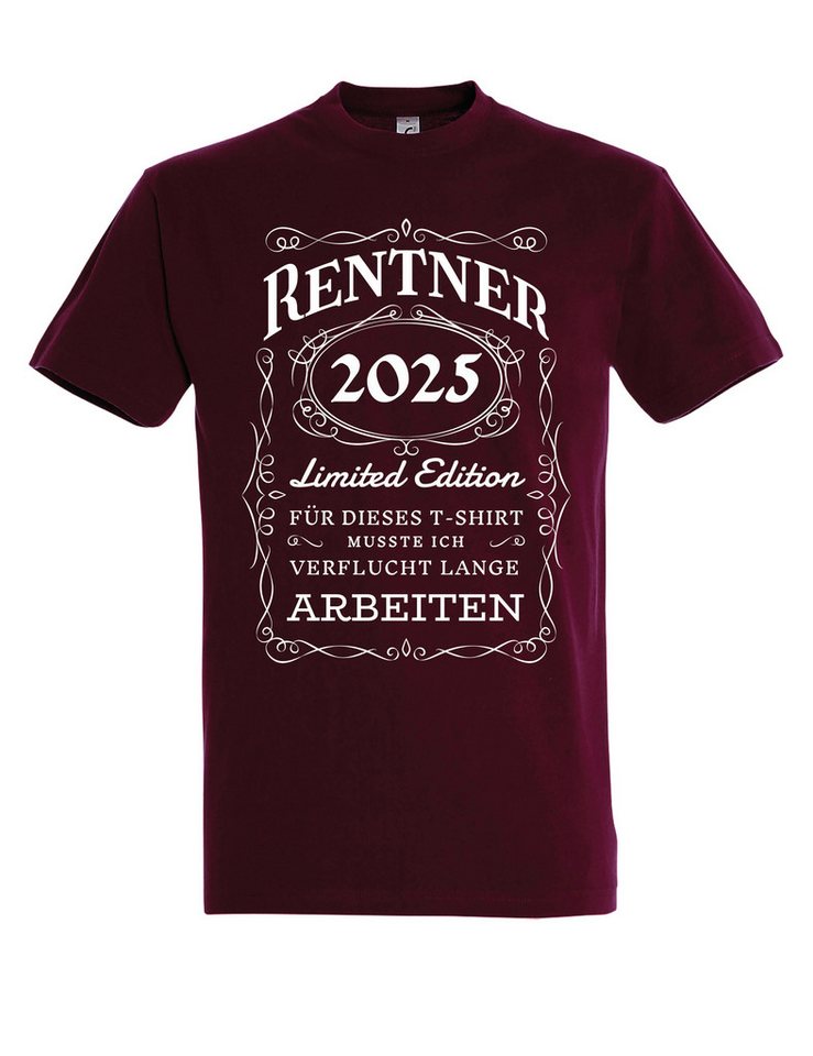 Youth Designz Print-Shirt Herren T-shirt Rentner 2025 cooler Aufdruck Geschenk Statement Print mit lustigen Print für Männer von Youth Designz