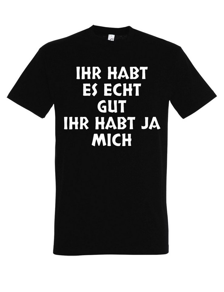 Youth Designz Print-Shirt "Ihr Habt Ja Mich" Herren T-Shirt mit Lustigen Print Geschenk mit witzigen Spruch Youth Designz Print-Shirt "Ihr Habt Ja Mich" Herren T-Shirt mit Lustigen Print Geschenk mit witzigen Spruch von Youth Designz