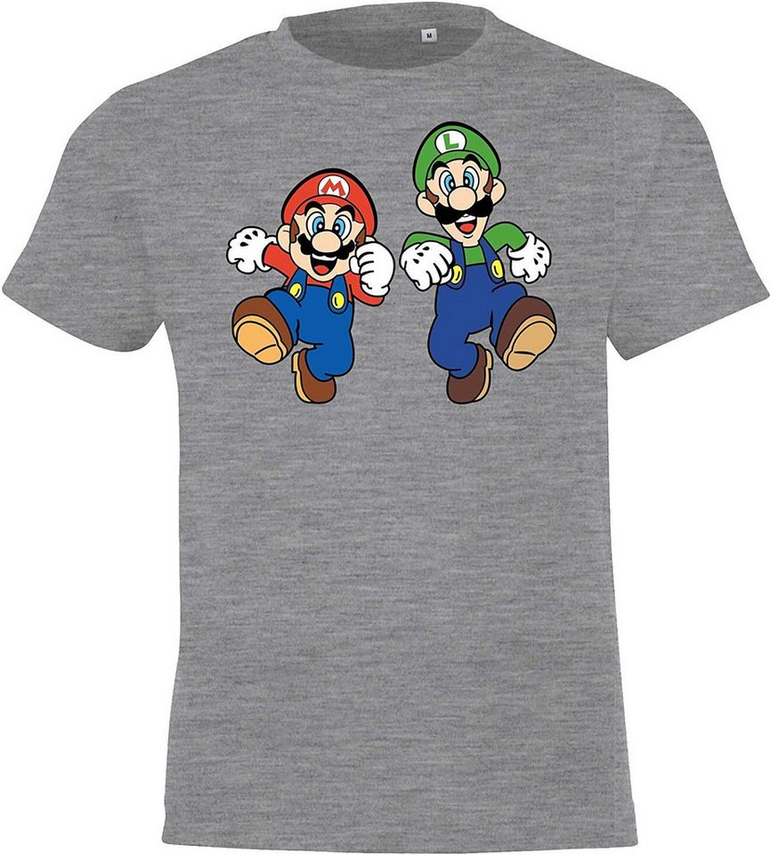 Youth Designz Print-Shirt Kinder Baby T-Shirt Mario & Luigi Jungen Mädchen Geschenk Fun Print mit modischem Gaming Aufdruck von Youth Designz